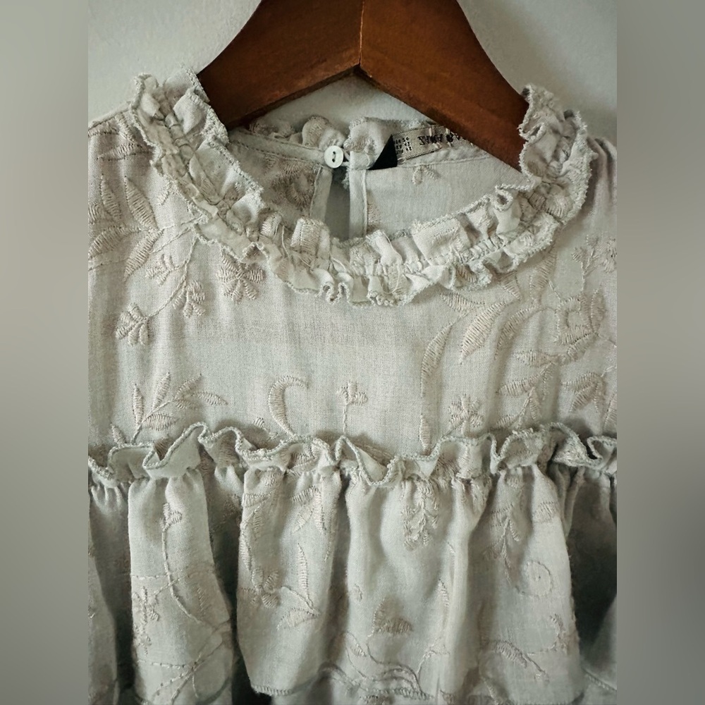Zara | Embroidered Ruffle Blouse - Picture 4 of 8